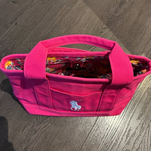 POLO RALPH LAUREN JAPAN MINI PINK TOTE PREOWNED - Picture 12 of 14